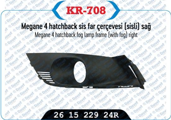 KAYA KR-708 Sis Far Cercevesi Sisli Sag Sedan Model Megane 4